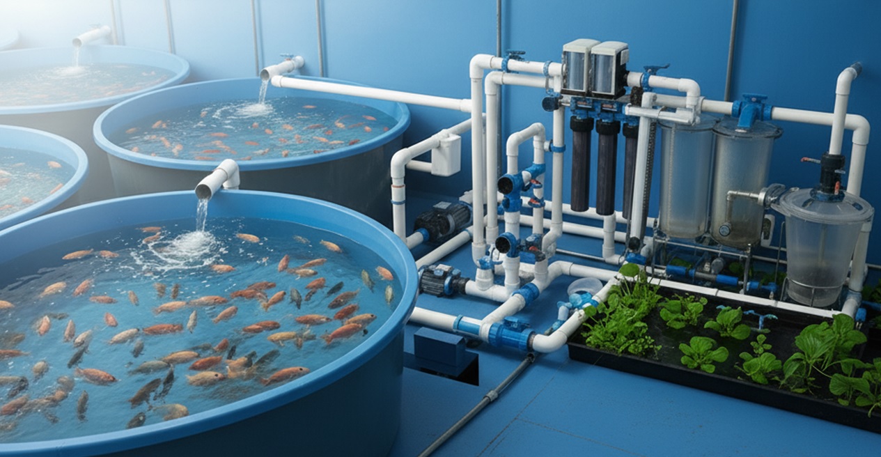 Curso de Sistema de Recirculação de Água (RAS) para Peixes